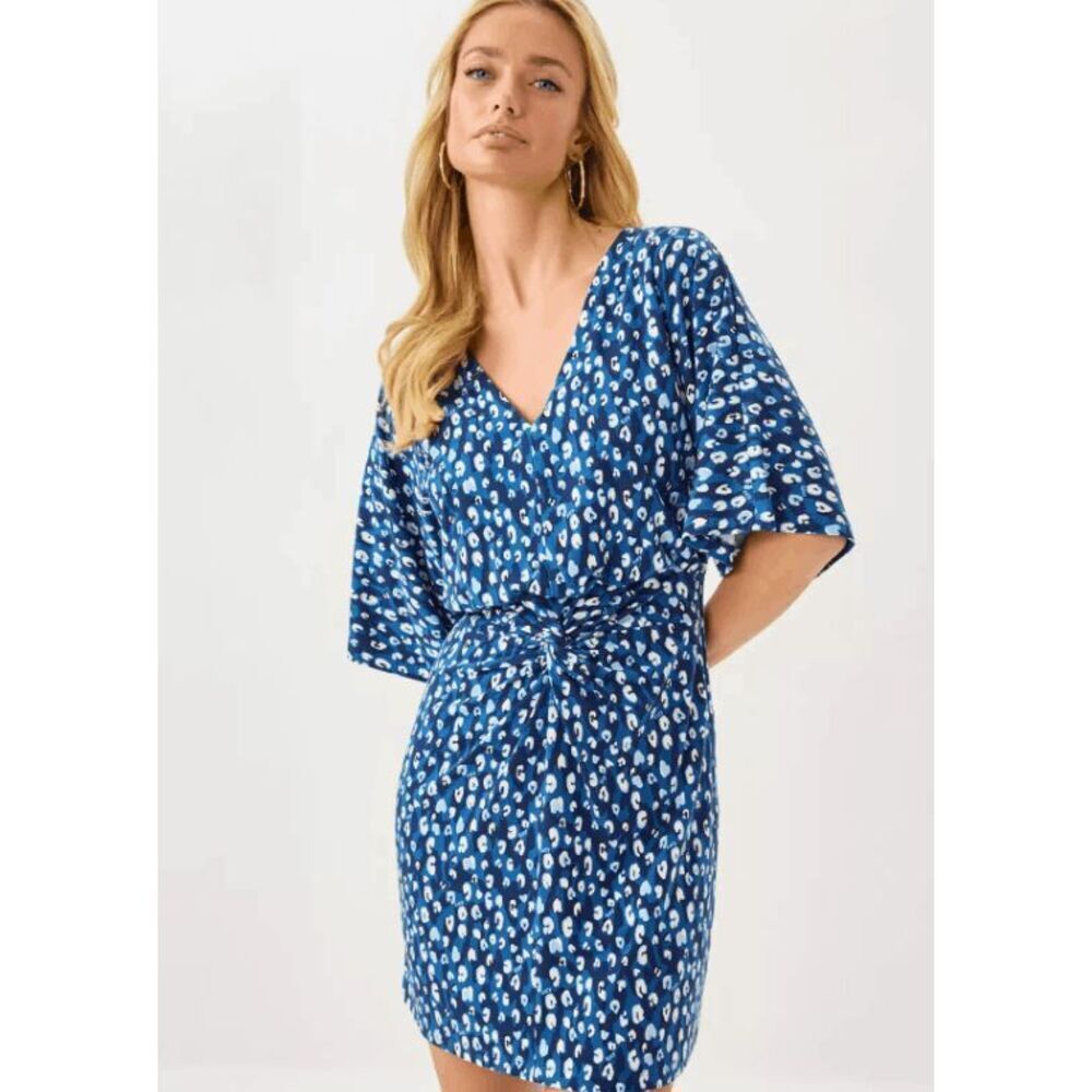 NWT Lilly Pulitzer Adalyn Mini Dress- Starlight Navy Youre An Animal- Size 12